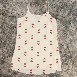 Heart Patterned Slip Dress